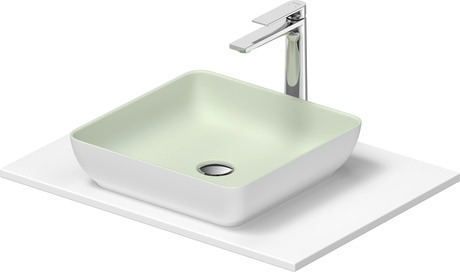 DURAVIT Umyvadlová mísa s deskou 268017 Design by Philippe Starck #268017FG00 - Barva 32, Prvky v setu: Deska, Umyvadlová mísa, Hranatý, Počet míst pro mytí: 1Uprostřed 680 x 500 mm