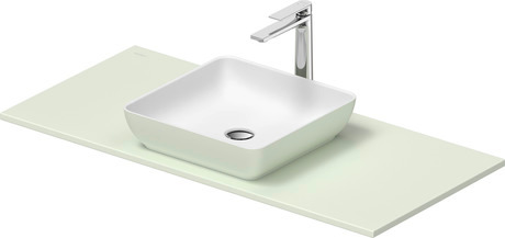 DURAVIT Umyvadlová mísa s deskou 268019 Design by Philippe Starck #268019FH00 - Barva 32, Prvky v setu: Deska, Umyvadlová mísa, Hranatý, Počet míst pro mytí: 1Uprostřed 1080 x 500 mm