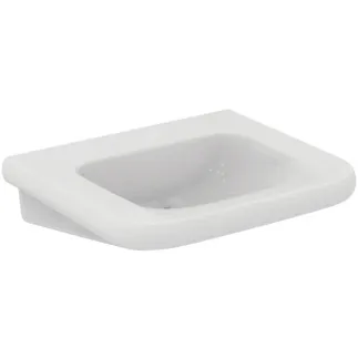 IDEAL STANDARD CONTOUR 21+ - Umyvadlo 650x555x175 mm v bílé lesklé barvě, bez otvoru pro baterii, bez přepadu - SmartGuard+ #E3624HY - White (SmartGuard)