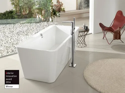 Obrázek VILLEROY BOCH Volně stojící vana Squaro Edge 12, 1800 x 800 mm, bílá Alpine #UBQ180SQE7PDV-01