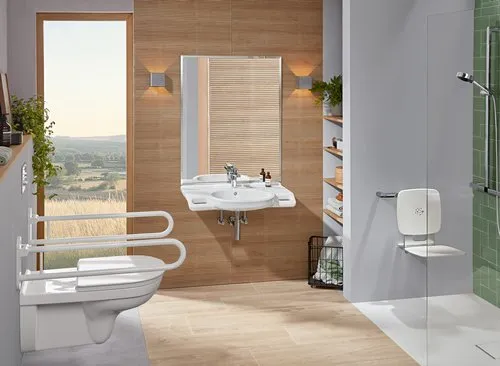 Obrázek VILLEROY BOCH ViCare umyvadlo ViCare, 810 x 560 x 185 mm, bílá Alpine, s přepadem #41208001