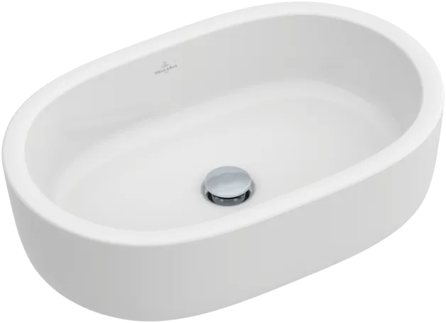 VILLEROY BOCH Architectura Aufsatzwaschbecken, 600 x 400 x 170 mm, Weiß Alpin CeramicPlus, ohne Überlauf #412661R1