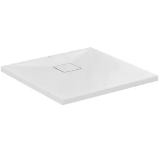 IDEAL STANDARD ULTRA FLAT EVO - Čtvercová sprchová vanička 700x700x35 mm v bílé lesklé barvě, bez výsuvného odpadu - antibakteriální, bezbariérová, v souladu s DIN 18040, možnost řezání na míru, opravitelná, výška 35/36 mm #T542701 - Bílá (Alpine)