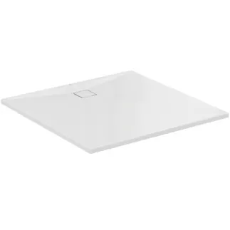 IDEAL STANDARD ULTRA FLAT EVO - Čtvercová sprchová vanička 1200x1200x35 mm v lesklé bílé barvě, bez výsuvného odpadu - antibakteriální, bezbariérová, v souladu s DIN 18040, možnost řezání na míru, opravitelná, výška 35/36 mm #T553101 - Bílá (Alpine)