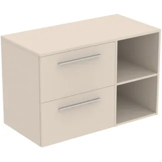 IDEAL STANDARD I.LIFE B - Nábytkový balíček 1002x507x646 mm v pískově béžové matné barvě - SoftClosing, dřevo z udržitelných zdrojů #T5753NF - pískově béžová barva