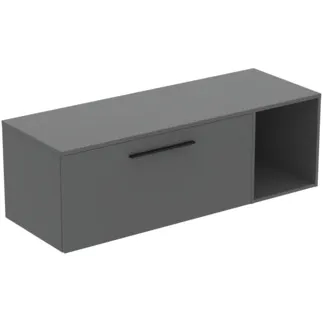 IDEAL STANDARD I.LIFE B - Nábytkový balíček 1403x507x456 mm v béžové matné barvě - SoftClosing, dřevo z udržitelných zdrojů #T5762NG - quartz grey
