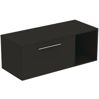IDEAL STANDARD I.LIFE B - Nábytkový balíček 1202x507x456 mm v karbonově šedé matné barvě - SoftClosing, dřevo z udržitelných zdrojů #T5759NV - Karbonově šedá barva