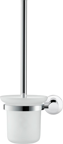 DURAVIT Kartáčová sada 009927 Design by sieger design #0099271000 - Barva 10, Chrom, Akcentní barva: BíláMatná, Materiál: Mosaz Ø 82 mm