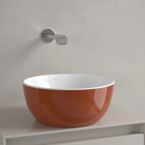 VILLEROY BOCH Umyvadlo na desku Artis, 325 x 325 x 135 mm, rezavé, bez přepadu #438932BCW8, obrázek 7