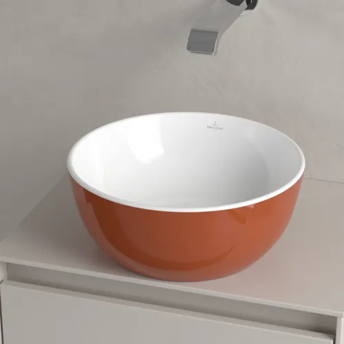 VILLEROY BOCH Umyvadlo na desku Artis, 325 x 325 x 135 mm, rezavé, bez přepadu #438932BCW8, obrázek 4