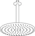 Obrázek HANSA HANSAVIVA Sprchová s dešťovou sprchou, d 300 mm #44270300