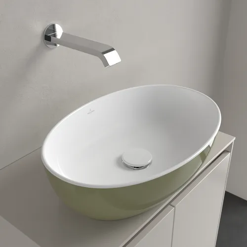 VILLEROY BOCH Umyvadlo Artis na desku, 480 x 325 x 135 mm, šalvějově zelené, bez přepadu #438848BCS8, obrázek 8