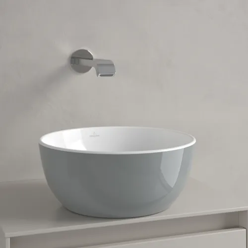 VILLEROY BOCH Umyvadlo na desku Artis, 325 x 325 x 135 mm, francouzské lněné provedení, bez přepadu #438932BCT7, obrázek 7