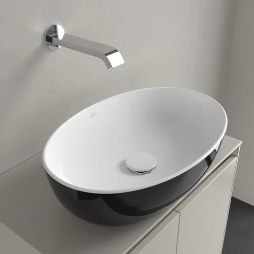 VILLEROY BOCH Umyvadlo na desku Artis, 480 x 325 x 135 mm, Coal Black, bez přepadu #438848BCT8, obrázek 8