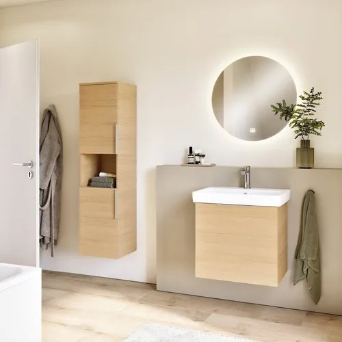 VILLEROY BOCH Vysoká skříň Architectura, 2 dveře, 350 x 1400 x 364 mm, dub severský #B89700VJ, obrázek 7