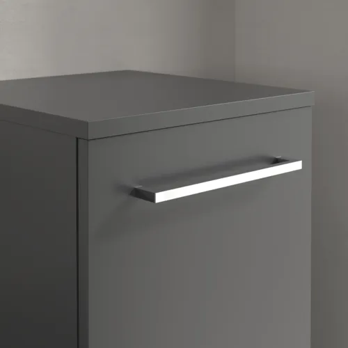 VILLEROY BOCH Boční skříňka Avento, 1 dvířka, 347 x 888 x 405 mm, grafitová barva #A89501VR, obrázek 6