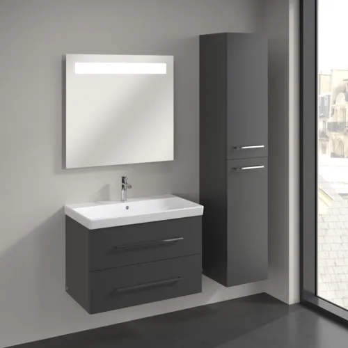 VILLEROY BOCH Vysoká skříňka Avento, 2 dveře, 346 x 1760 x 404 mm, grafitová barva #A89401VR, obrázek 3