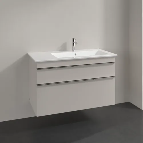 VILLEROY BOCH Toaletní skříňka Venticello, 2 výsuvy, 953 x 590 x 502 mm, Cashmere Grey / Cashmere Grey #A92801VN, obrázek 2