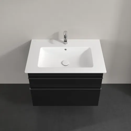 VILLEROY BOCH Toaletní skříňka Venticello, 2 výsuvy, 753 x 590 x 502 mm, Volcano Black / Volcano Black #A92501VL, obrázek 4
