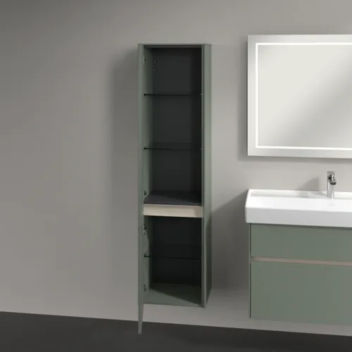 VILLEROY BOCH Vysoká skříň Collaro, 2 dveře, 404 x 1538 x 349 mm, Soft Green / Soft Green #C03300AF, obrázek 5