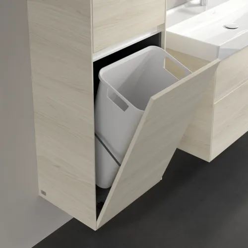 VILLEROY BOCH Vysoká skříňka Collaro, 2 dveře, 454 x 1538 x 349 mm, bílý dub / bílý dub #C03400AA, obrázek 6