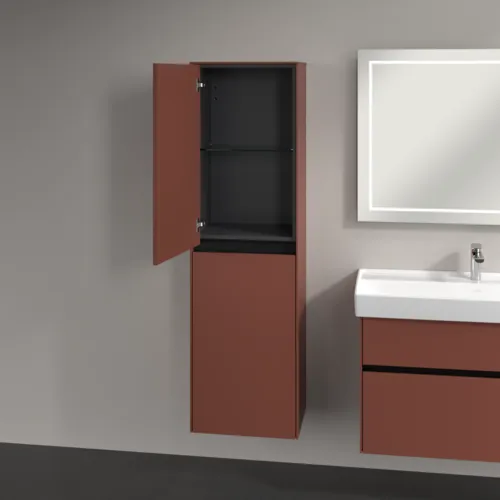 VILLEROY BOCH Vysoká skříň Collaro, 2 dveře, 454 x 1538 x 349 mm, Vínově červená / Vínově červená #C03400AH, obrázek 5