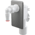 Obrázek ALCA PLAST sifon pračkový pod omítku DN 50/40 chrom #APS3