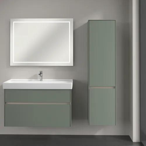 VILLEROY BOCH Vysoká skříň Collaro, 2 dveře, 404 x 1538 x 349 mm, Soft Green / Soft Green #C03301AF, obrázek 4