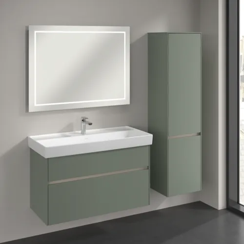 VILLEROY BOCH Vysoká skříň Collaro, 2 dveře, 404 x 1538 x 349 mm, Soft Green / Soft Green #C03301AF, obrázek 3