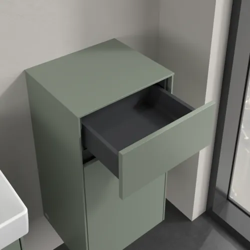 VILLEROY BOCH Boční skříňka Collaro, 1 dvířka, 1 zásuvka, 404 x 748 x 349 mm, Soft Green / Soft Green #C03201AF, obrázek 5