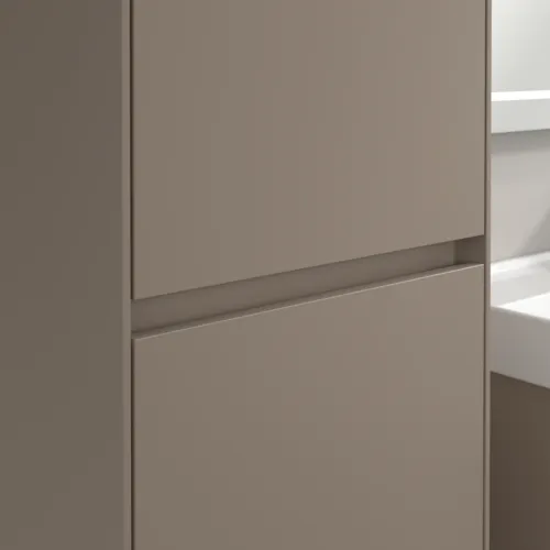 VILLEROY BOCH Vysoká skříň Collaro, 2 dveře, 454 x 1538 x 349 mm, taupe / taupe #C03400VM, obrázek 8