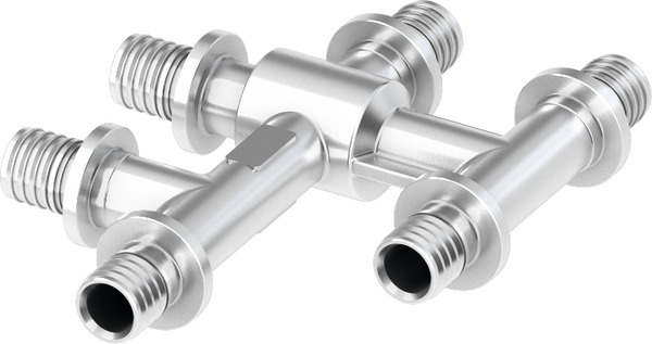 TECE TECEflex cross fitting 20 x 16 x 20 mm, nickel-plated #718503