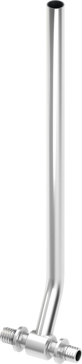 TECE TECEflex radiator mounting tee 15 mm dimension 16, length 300 mm, Cu nickel-plated #715016