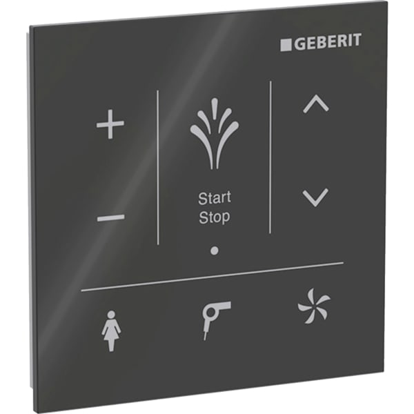 GEBERIT Nástěnný ovládací panel pro Geberit AquaClean Černá / Sklo #147.038.SJ.1