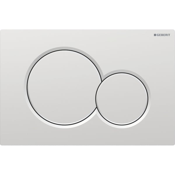 GEBERIT Ovládací tlačítko Geberit Sigma01, pro 2 množství splachování, Round chrom / matt, easy-to-clean-beschichtet #115.770.JQ.5