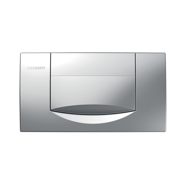 GEBERIT Ovládací tlačítko Geberit 200F, pro splachování Start/Stop chrom / Matný #115.222.46.1