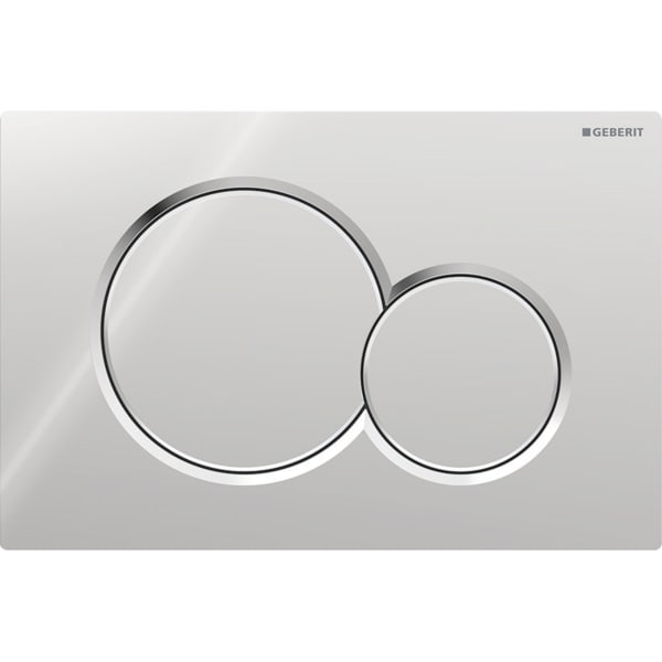 GEBERIT Ovládací tlačítko Geberit Sigma01, pro 2 množství splachování, Round chrom / Lesklý #115.770.21.5