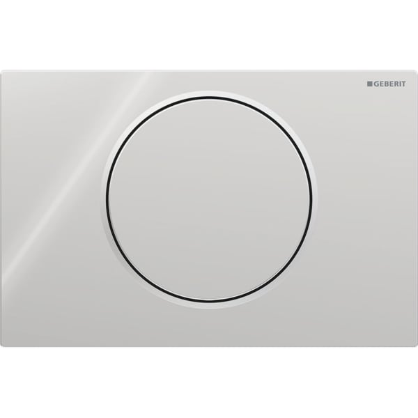GEBERIT Ovládací tlačítko Geberit Sigma10, pro splachování Start/Stop, Round Deska a ovládací tlačítko: pochromované lesklé Designový kroužek: pochromovaný matný #115.758.KH.5