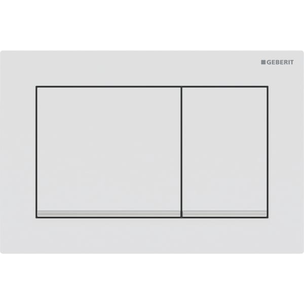 GEBERIT Omega30 ovládací tlačítko, dvojčinné #115.080.JT.1 - bílá mat/chrom