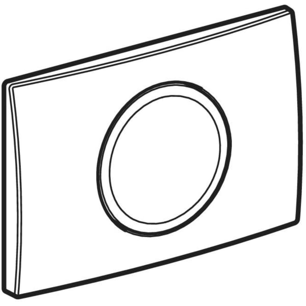 GEBERIT Delta15 splachovací tlačítko #115.120.46.5 - matně chromovaná