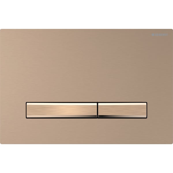 GEBERIT Sigma50 ovládací tlačítko, easy to clean, dvojčinné #115.670.QB.2 - kartáčované červené zlato