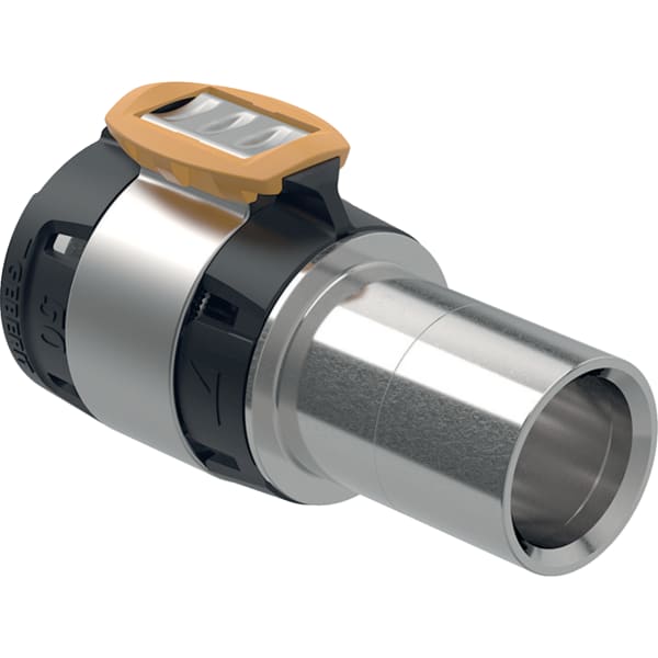 GEBERIT Přechodka Geberit FlowFit na Geberit Mapress, se zásuvným koncem, nerezová ocel #620.257.00.1
