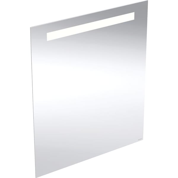 GEBERIT Zrcadlo s osvětlením Geberit Option Basic Square, osvětlení shora Hliník eloxovaný #502.805.00.1