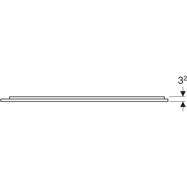 GEBERIT Zrcadlo s osvětlením Geberit Option Plus Square s přímým a nepřímým osvětlením Černá matná / Hliník eloxovaný #502.784.14.1