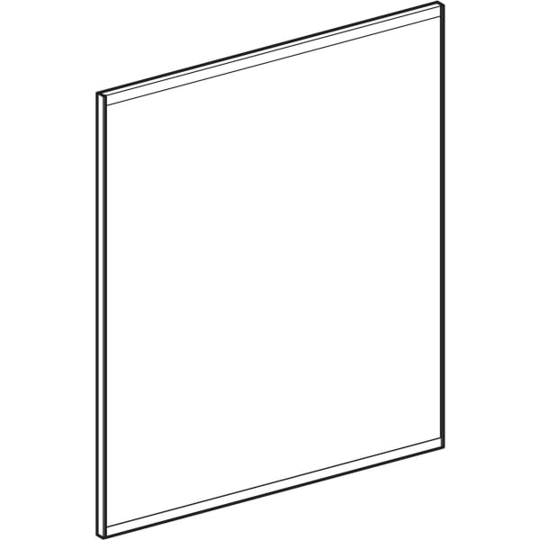 GEBERIT Zrcadlo s osvětlením Geberit Option Plus Square s přímým a nepřímým osvětlením Černá matná / Hliník eloxovaný #502.781.14.1