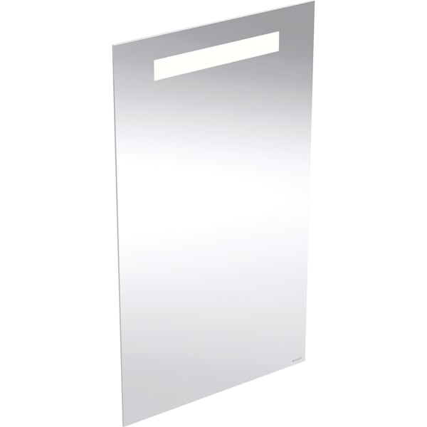 GEBERIT Zrcadlo s osvětlením Geberit Option Basic Square, osvětlení shora Hliník eloxovaný #502.803.00.1