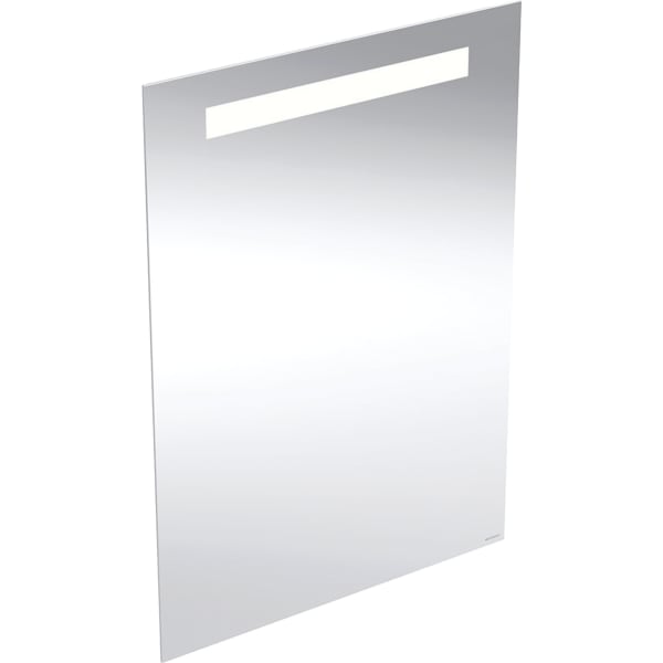 GEBERIT Zrcadlo s osvětlením Geberit Option Basic Square, osvětlení shora Hliník eloxovaný #502.804.00.1