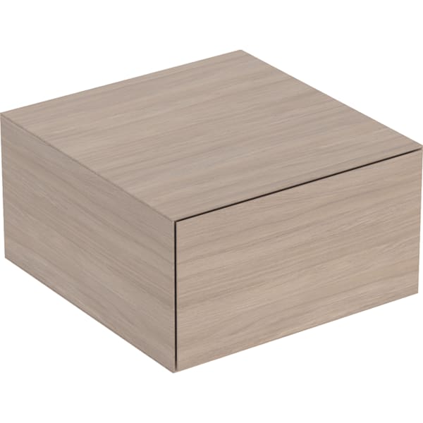 GEBERIT Boční skříňka Geberit ONE s jednou zásuvkou Dub / Melamin struktura dřeva #505.078.00.5