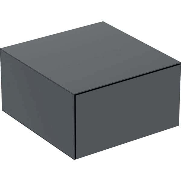 GEBERIT Boční skříňka Geberit ONE s jednou zásuvkou Černá / Lak matný #505.078.00.8