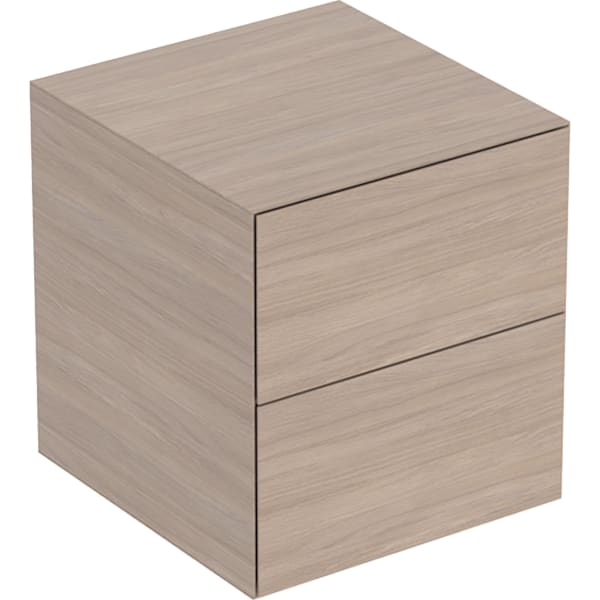 GEBERIT Boční skříňka Geberit ONE se dvěma zásuvkami Dub / Melamin struktura dřeva #505.077.00.5